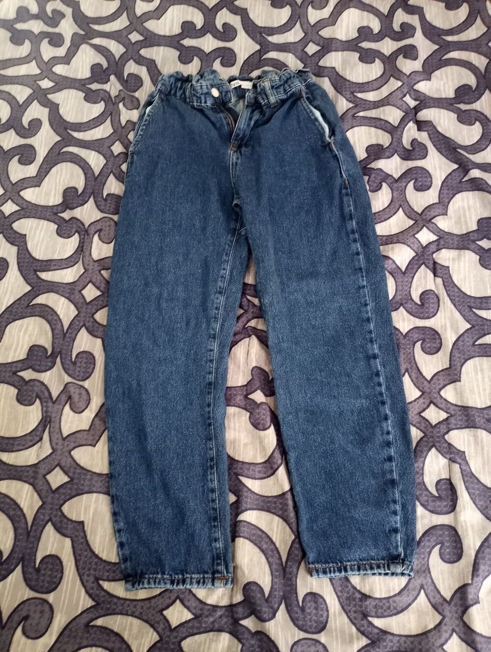 🎟ZARA Paperbag Waist Ankle Jeans🎟